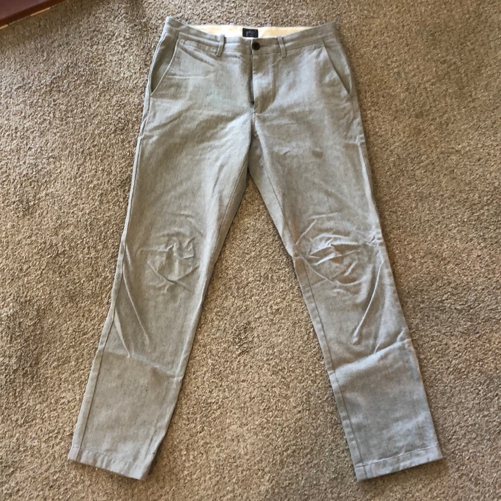 770 heather grey twill pants